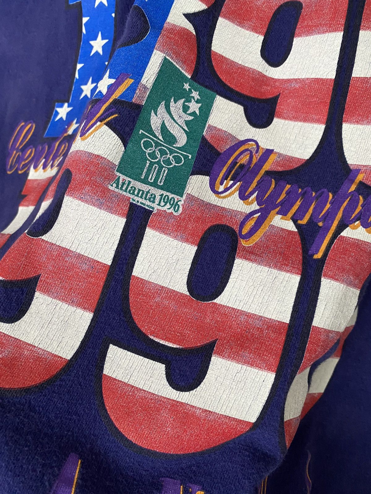 Hanes Vintage 1996 Atlanta Olympic Games 1896 Athens T Shirt Tee Size US L / EU 52-54 / 3 - 3 Thumbnail