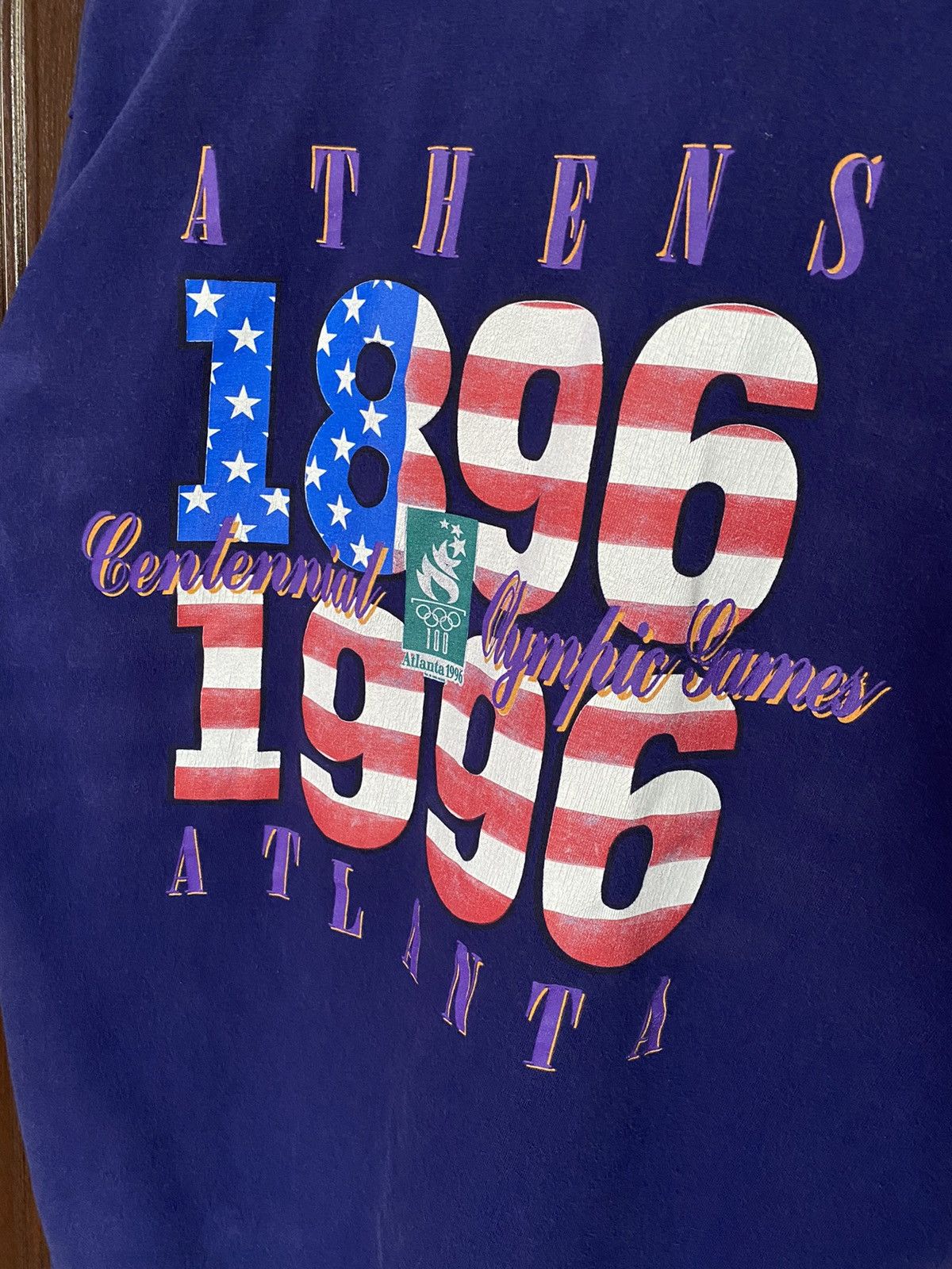 Hanes Vintage 1996 Atlanta Olympic Games 1896 Athens T Shirt Tee Size US L / EU 52-54 / 3 - 2 Thumbnail