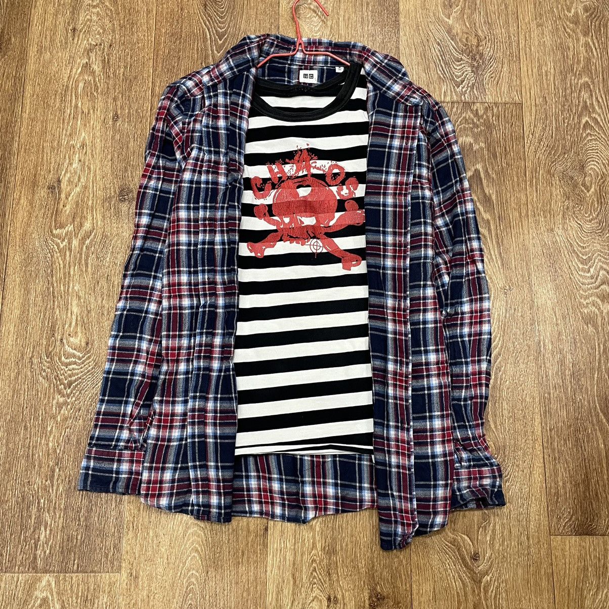Vintage Vintage Y2K Floral Graphic Oversized Shirt Grunge Skate M Size US M / EU 48-50 / 2 - 2 Thumbnail