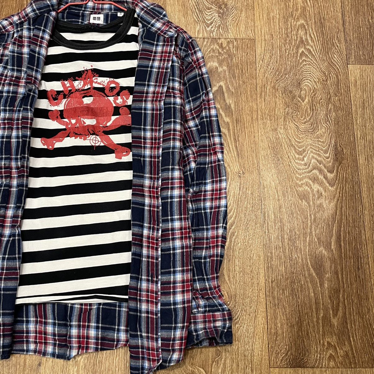 Vintage Vintage Y2K Floral Graphic Oversized Shirt Grunge Skate M Size US M / EU 48-50 / 2 - 3 Thumbnail