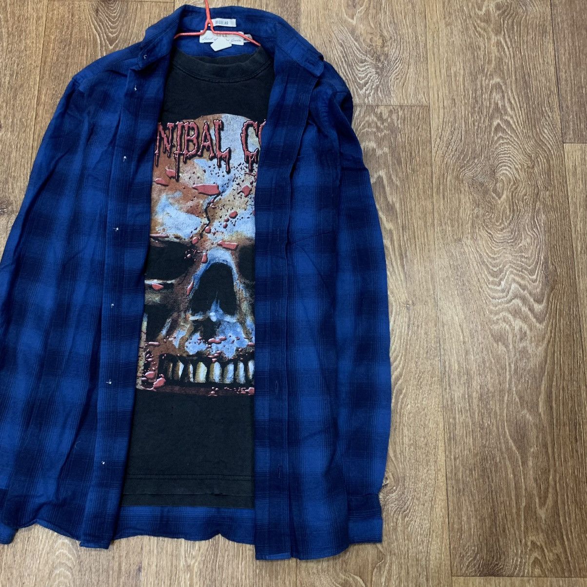 Vintage Vintage 90s Blue Plaid Shirt Y2K Grunge Streetwear Baggy S Size US S / EU 44-46 / 1 - 2 Thumbnail
