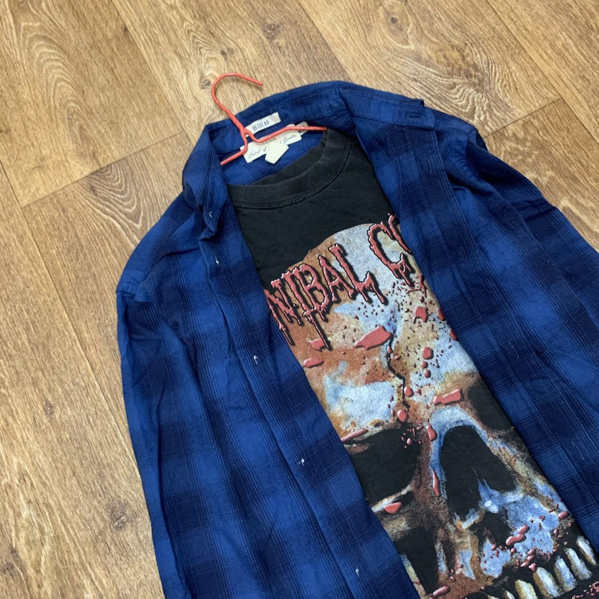 Vintage Vintage 90s Blue Plaid Shirt Y2K Grunge Streetwear Baggy S Size US S / EU 44-46 / 1 - 4 Thumbnail
