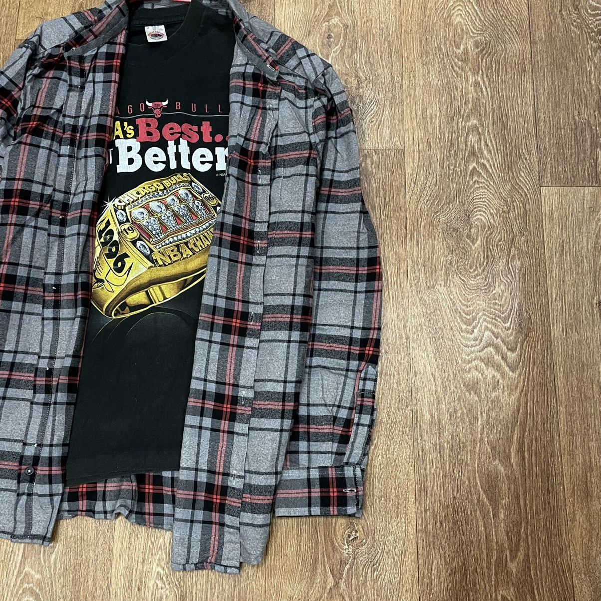 Vintage Vintage 90s Plaid Shirt Baggy Oversized Grunge Streetwear XL Size US XL / EU 56 / 4 - 2 Thumbnail