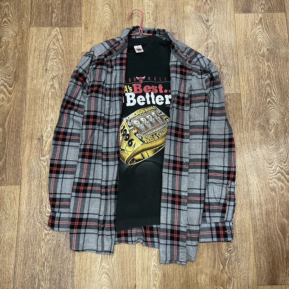 Vintage Vintage 90s Plaid Shirt Baggy Oversized Grunge Streetwear XL Size US XL / EU 56 / 4 - 1 Thumbnail