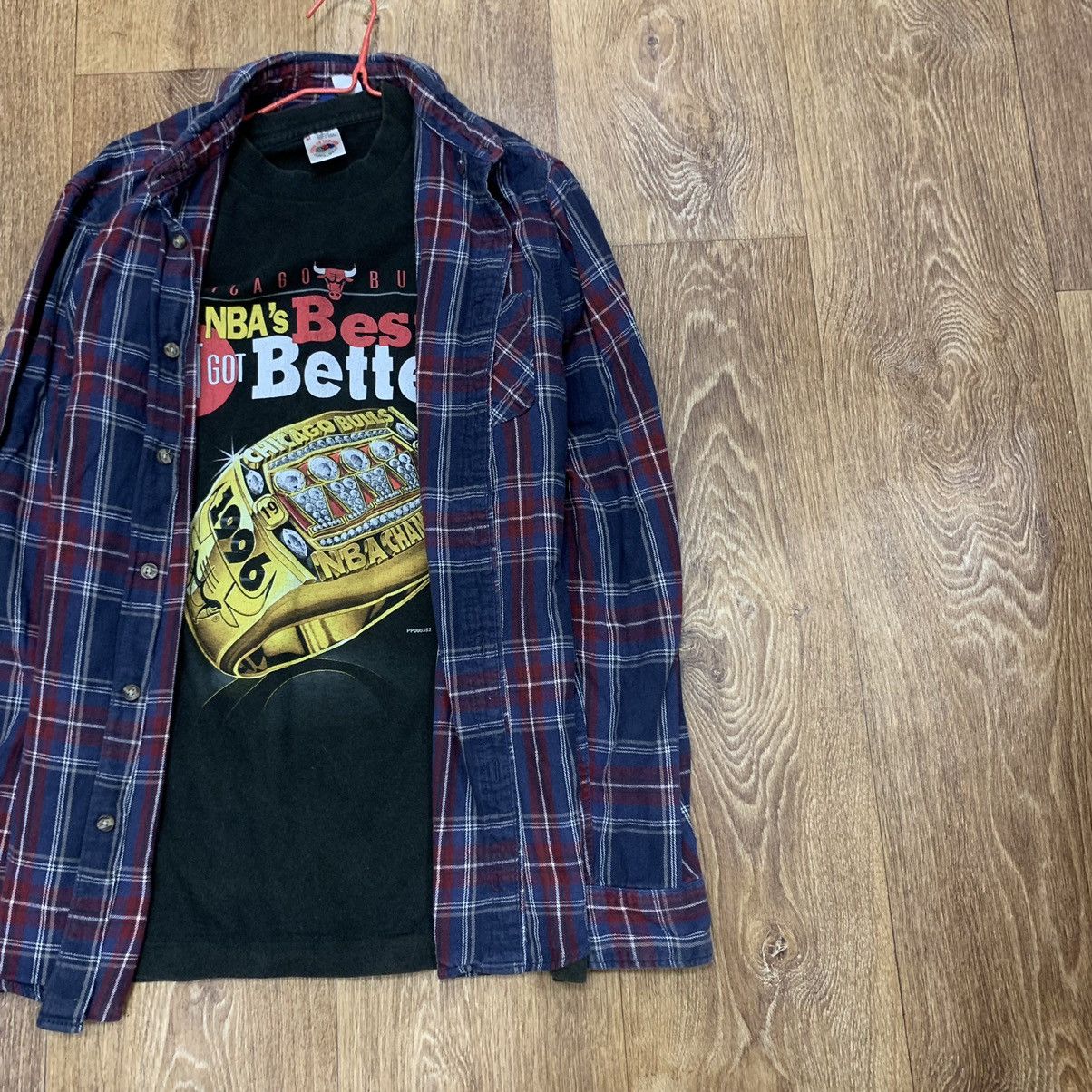 Vintage Vintage 90s Navy Plaid Flannel Shirt Y2K Streetwear Grunge M Size US M / EU 48-50 / 2 - 2 Thumbnail
