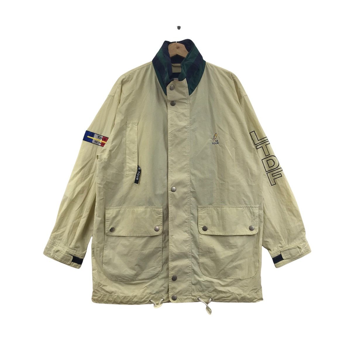 Vintage Vintage Le TOUR De FRANCE LTDF Bicycle Windbreaker Jacket Size US L / EU 52-54 / 3 - 1 Thumbnail