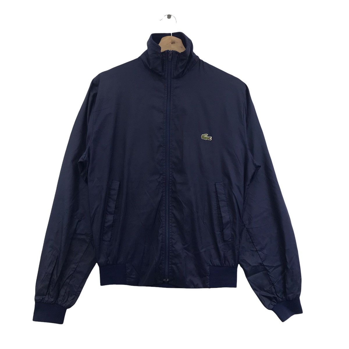 Vintage LACOSTE IZOD Tennis Sport Full Zipper Blue