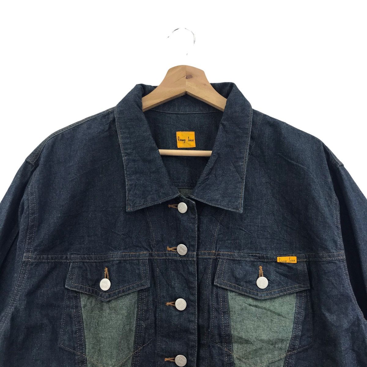 Japanese Brand ORANGE JUICE Japanese Brand Raglan Denim Jacket Motorcycle Size US L / EU 52-54 / 3 - 2 Thumbnail