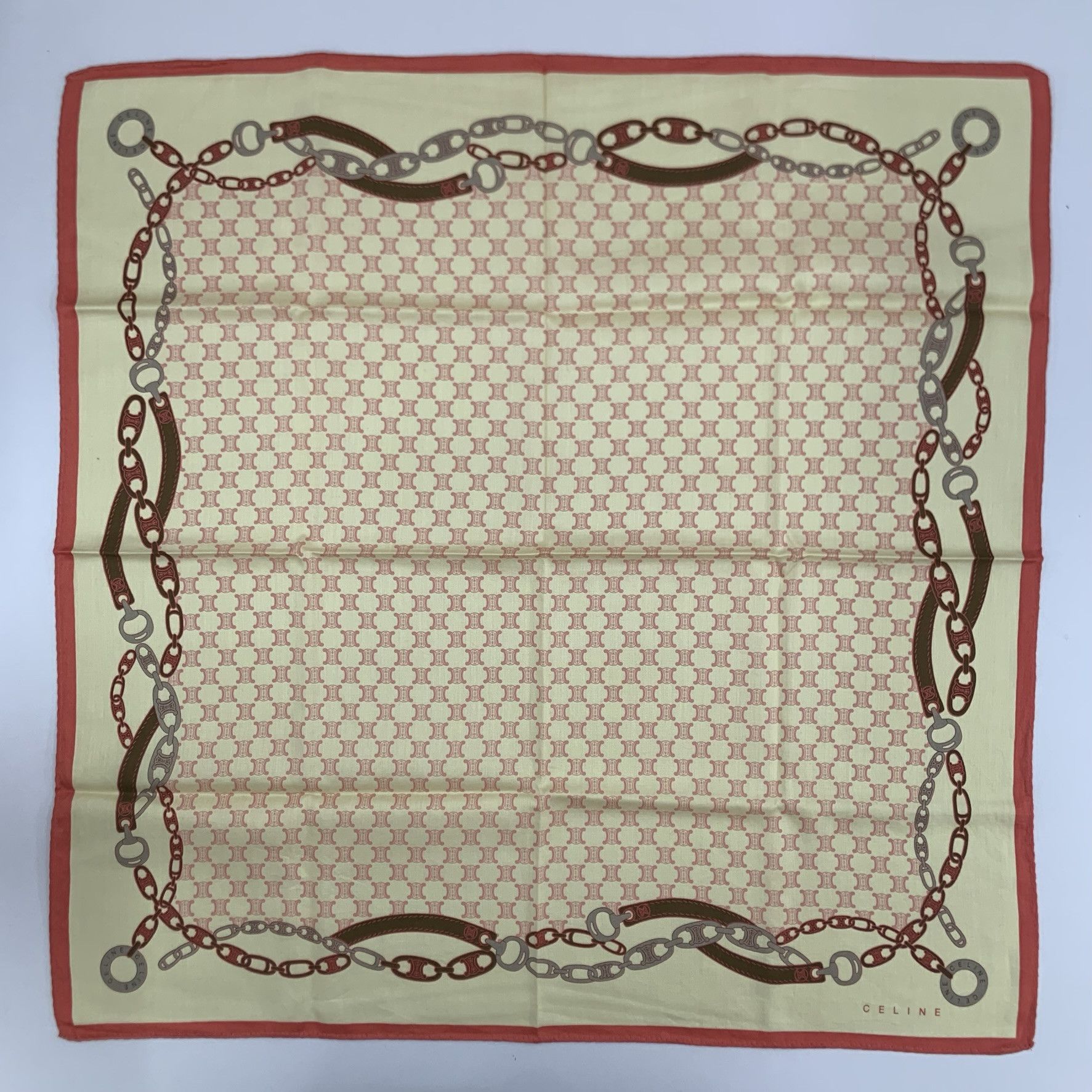 Celine Vintage Celine Headscarf Neckerchief Handkerchief-1037 Size ONE SIZE - 7 Thumbnail