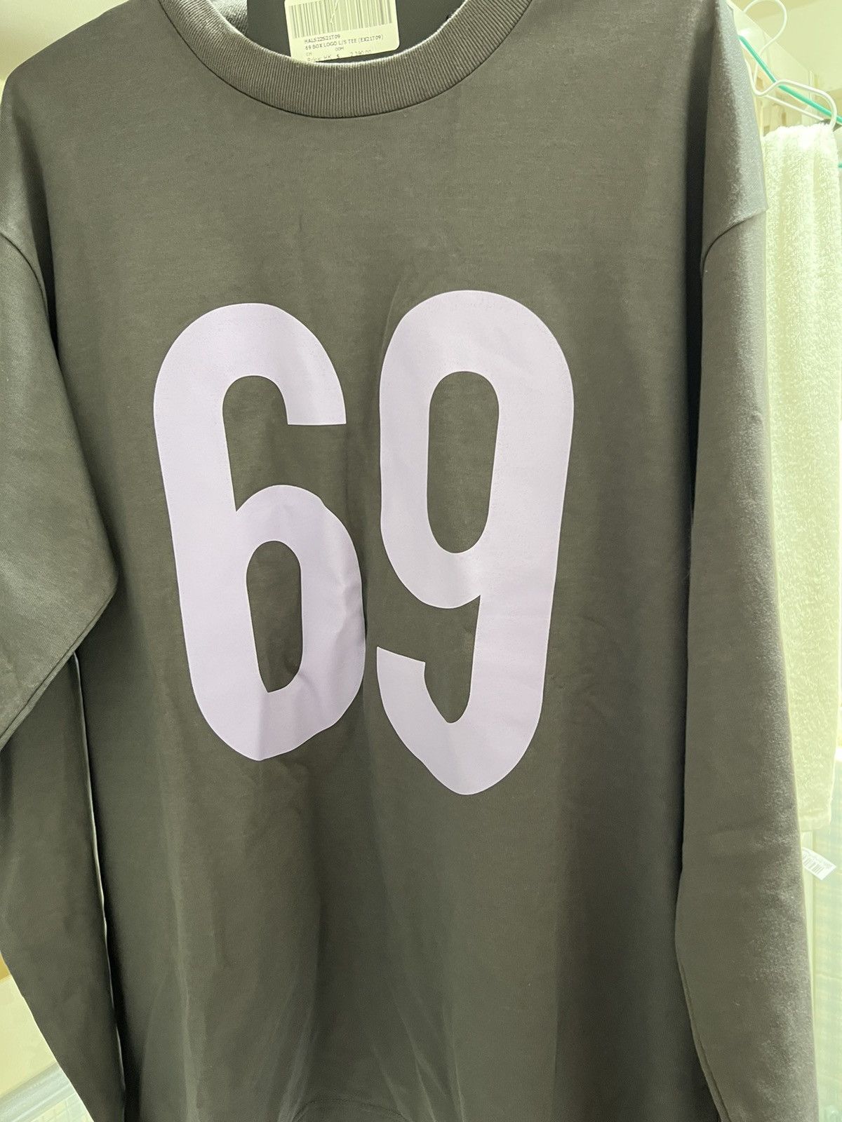 Hood By Air HBA Capsule Collection 69 BOX LOGO L/S T-SHIRT (CHARCOAL) Size US XL / EU 56 / 4 - 7 Thumbnail
