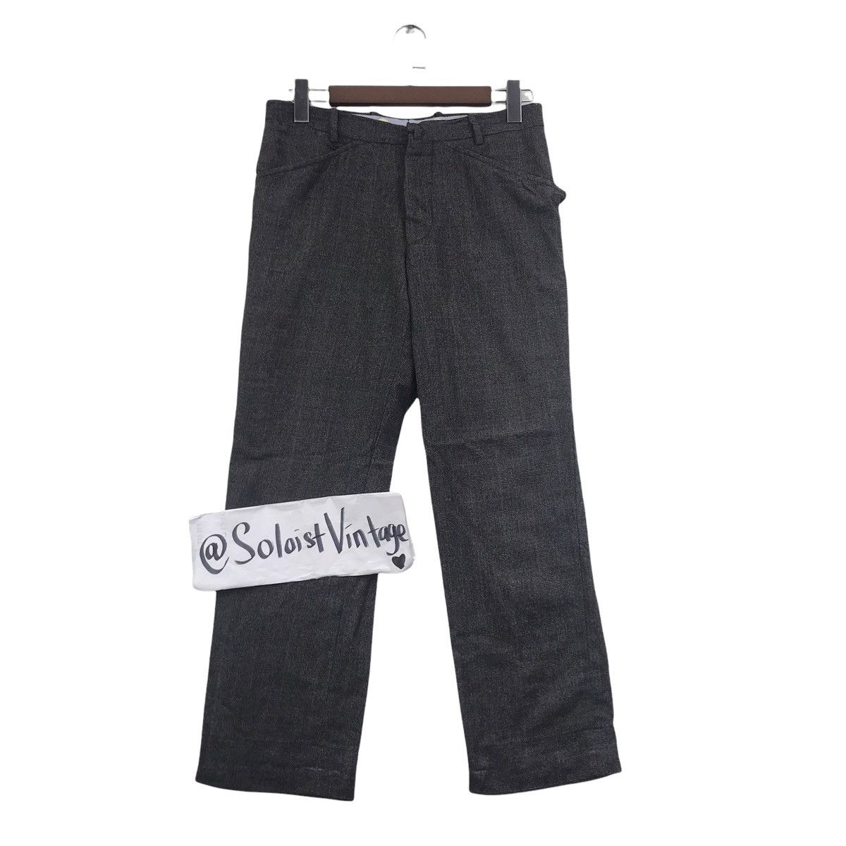 Vintage BERNARD ZINS Herringbone Tartan Check Wool Trousers Pant Size US 30 / EU 46 - 1 Thumbnail