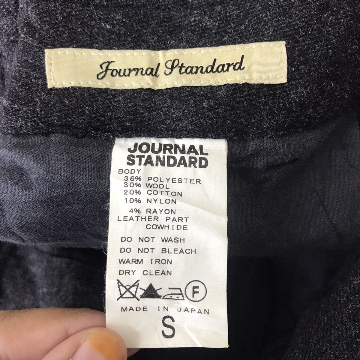 Journal Standard JOURNAL STANDARD Japanese Brand Wool Trousers Pant Size US 29 - 4 Thumbnail