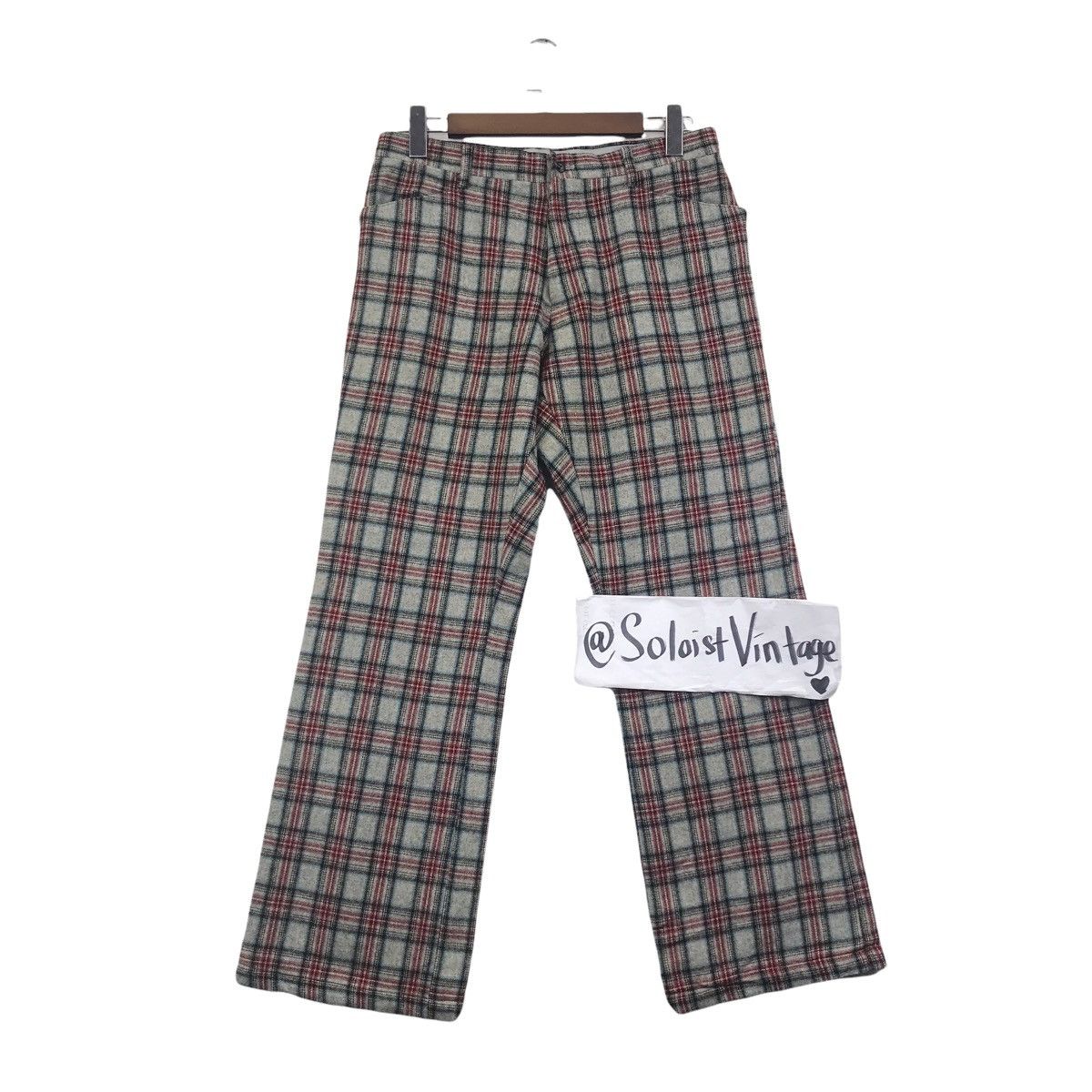 PPFM PPFM Check Tartan Japanese Brand Wool Trousers Pant Size US 30 / EU 46 - 1 Thumbnail