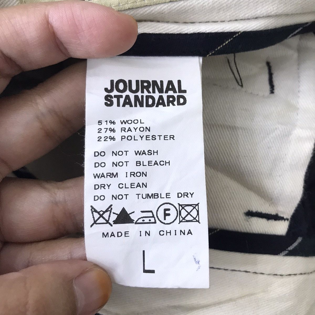 Journal Standard JOURNAL STANDARD Japanese Brand Wool Trousers Pant Size US 33 - 5 Thumbnail
