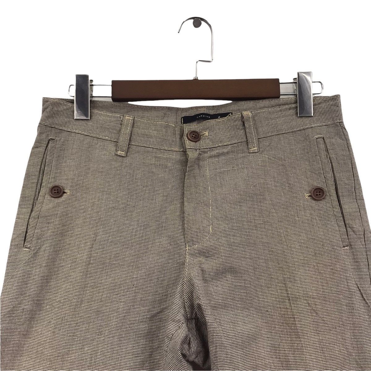 Japanese Brand CARMINE Check Japanese Brand Wool Trousers Pant Size US 32 / EU 48 - 2 Thumbnail