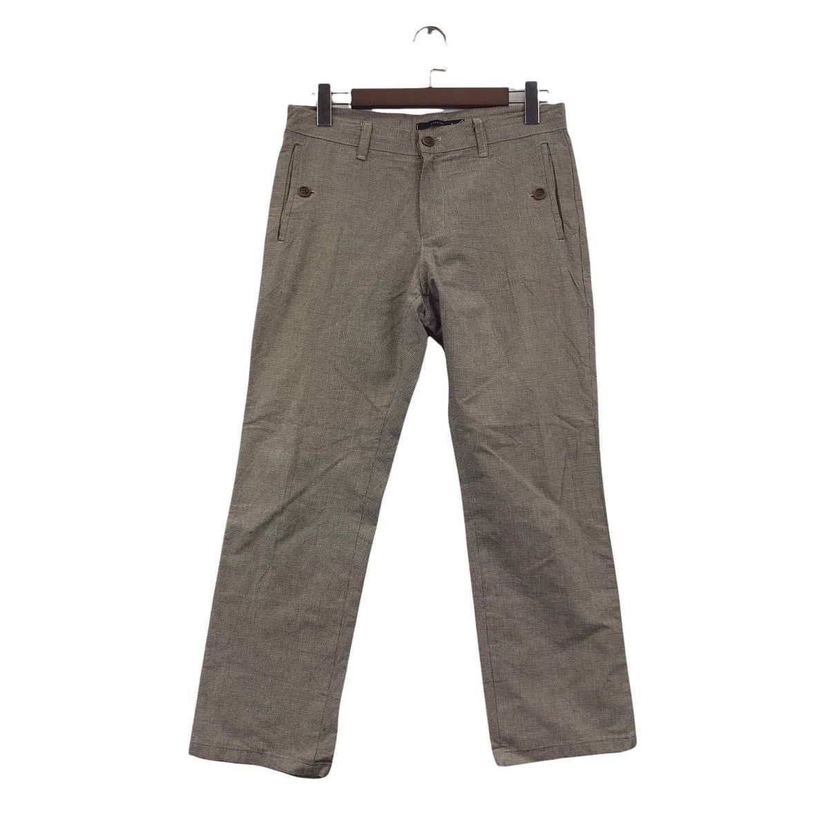 Japanese Brand CARMINE Check Japanese Brand Wool Trousers Pant Size US 32 / EU 48 - 1 Thumbnail