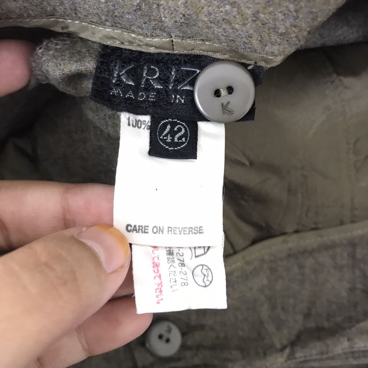 Krizia Uomo Vintage KRIZIA ITALY Baggy Designer Brand Wool Trousers Pant Size US 28 / EU 44 - 4 Thumbnail