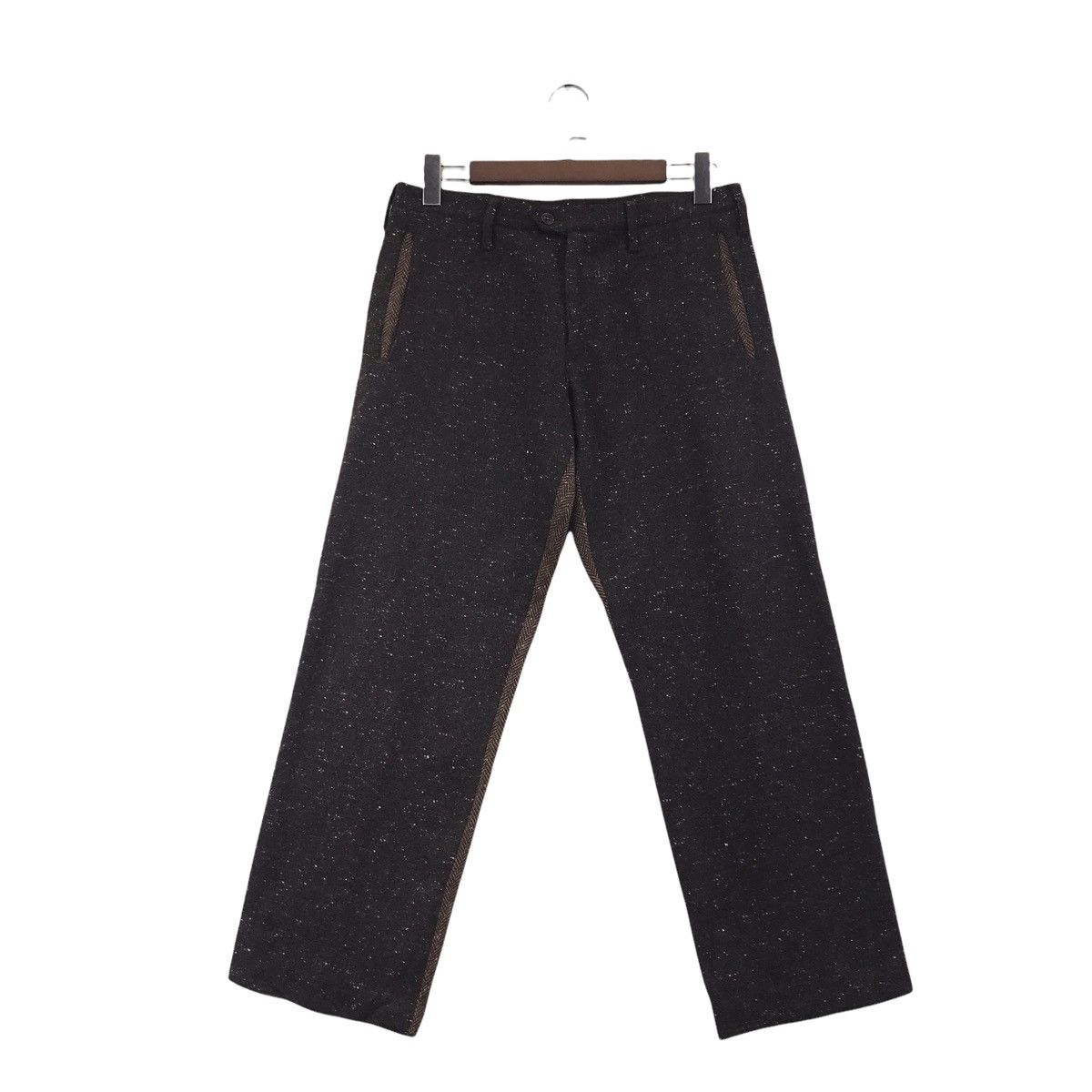 Japanese Brand GF Japan Japanese Brand Leather Strap Trousers Pant Two Tone Size US 32 / EU 48 - 3 Thumbnail