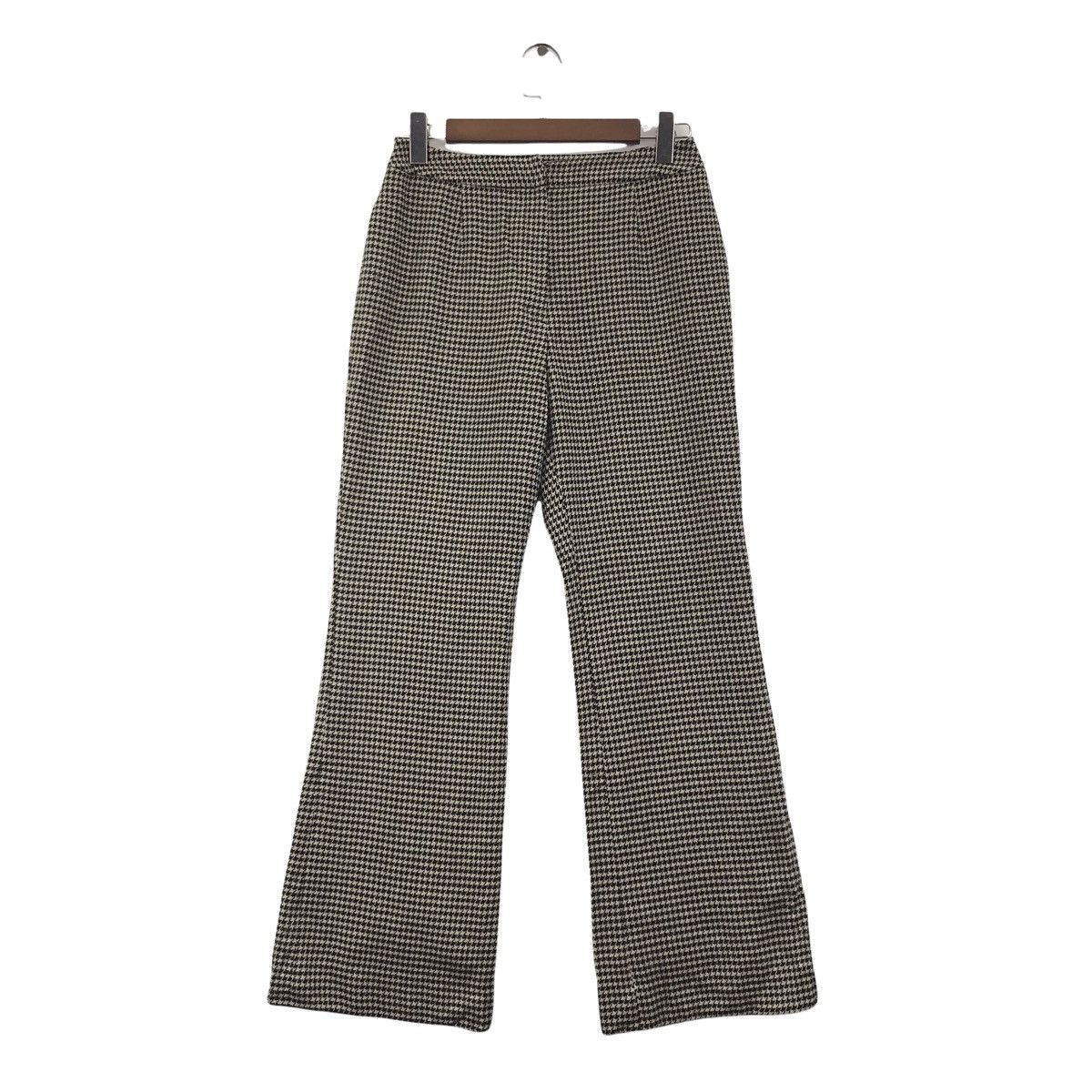 Lanvin LANVIN HOUNDSTOOTH PARIS Designer Boot Cut WoolTrousers Pant Size US 28 / EU 44 - 1 Thumbnail
