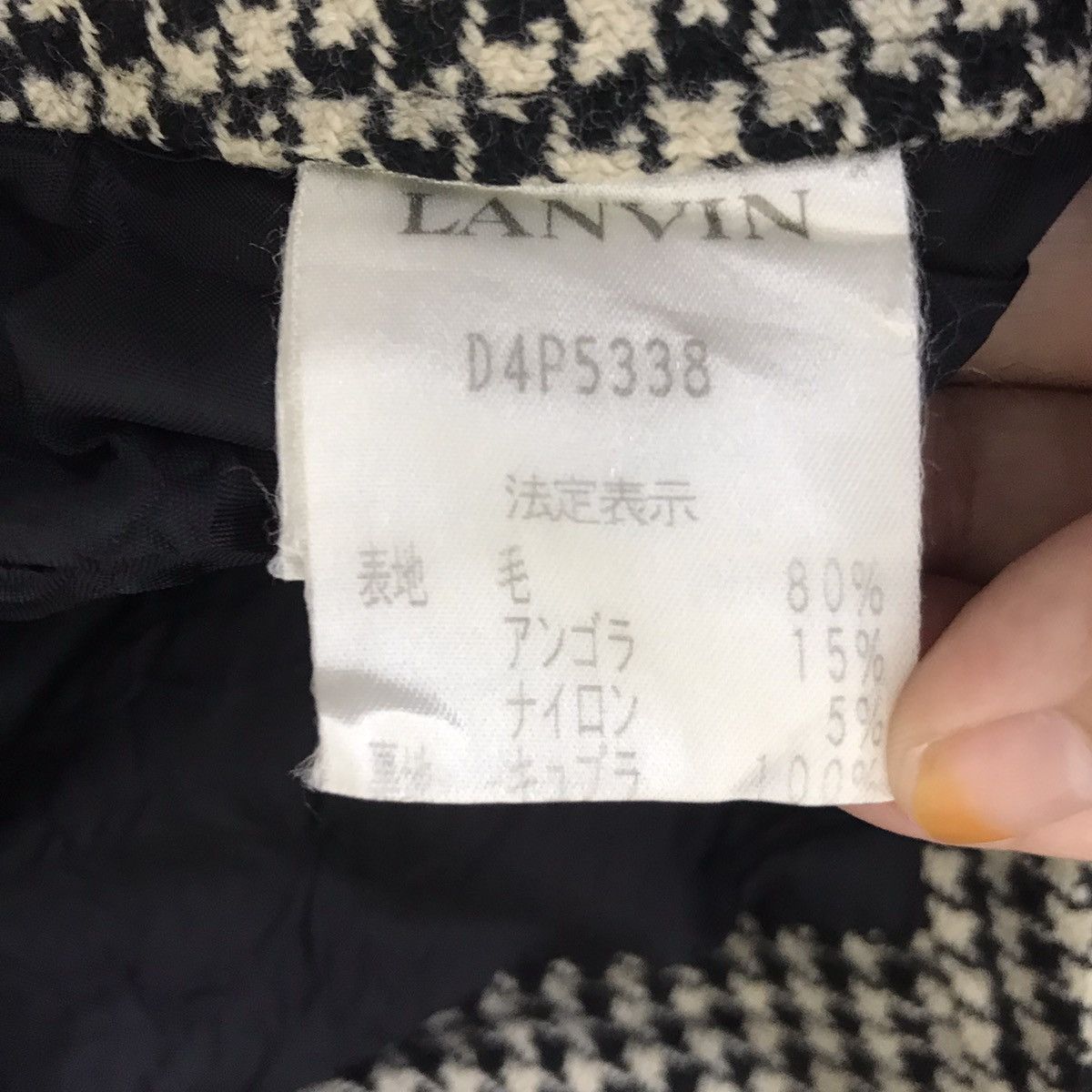 Lanvin LANVIN HOUNDSTOOTH PARIS Designer Boot Cut WoolTrousers Pant Size US 28 / EU 44 - 4 Thumbnail