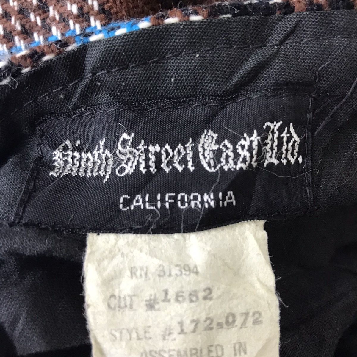 Vintage NINTH STREET CAST Ltd The Beatles Check Tartan Trousers Pant Size US 31 - 4 Thumbnail