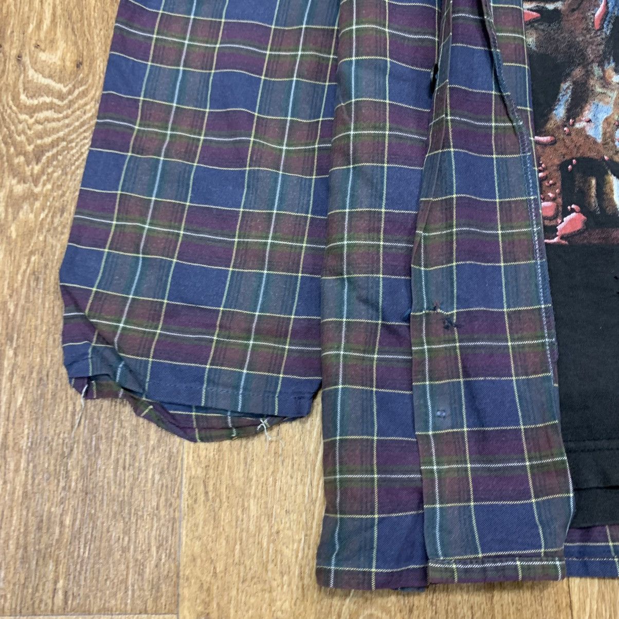 Vintage Vintage 90s Plaid Shirt Grunge Oversized Streetwear Washed M Size US M / EU 48-50 / 2 - 4 Thumbnail