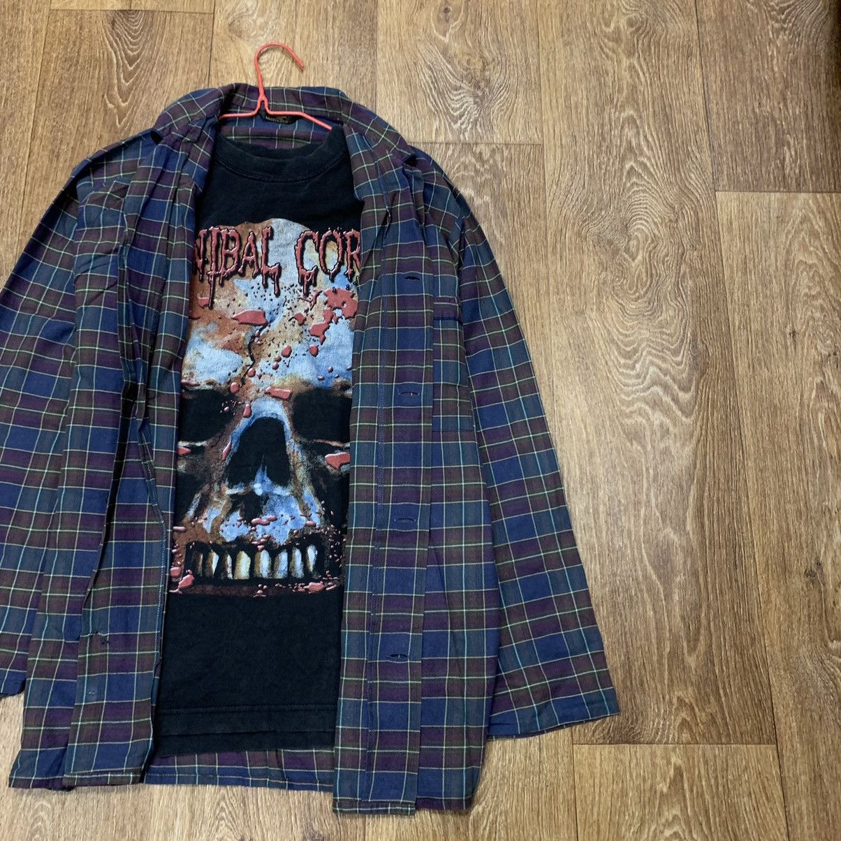 Vintage Vintage 90s Plaid Shirt Grunge Oversized Streetwear Washed M Size US M / EU 48-50 / 2 - 3 Thumbnail