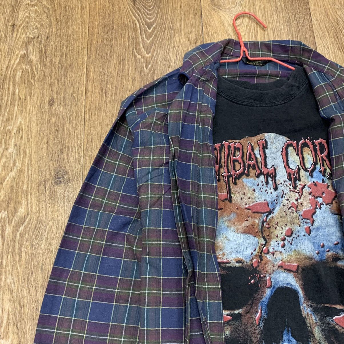 Vintage Vintage 90s Plaid Shirt Grunge Oversized Streetwear Washed M Size US M / EU 48-50 / 2 - 5 Thumbnail