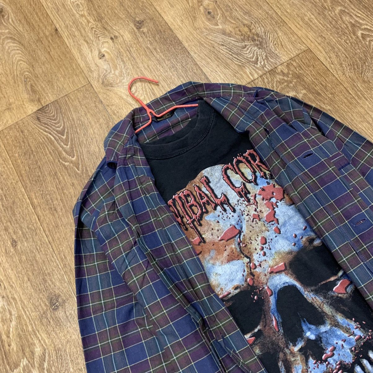 Vintage Vintage 90s Plaid Shirt Grunge Oversized Streetwear Washed M Size US M / EU 48-50 / 2 - 1 Thumbnail