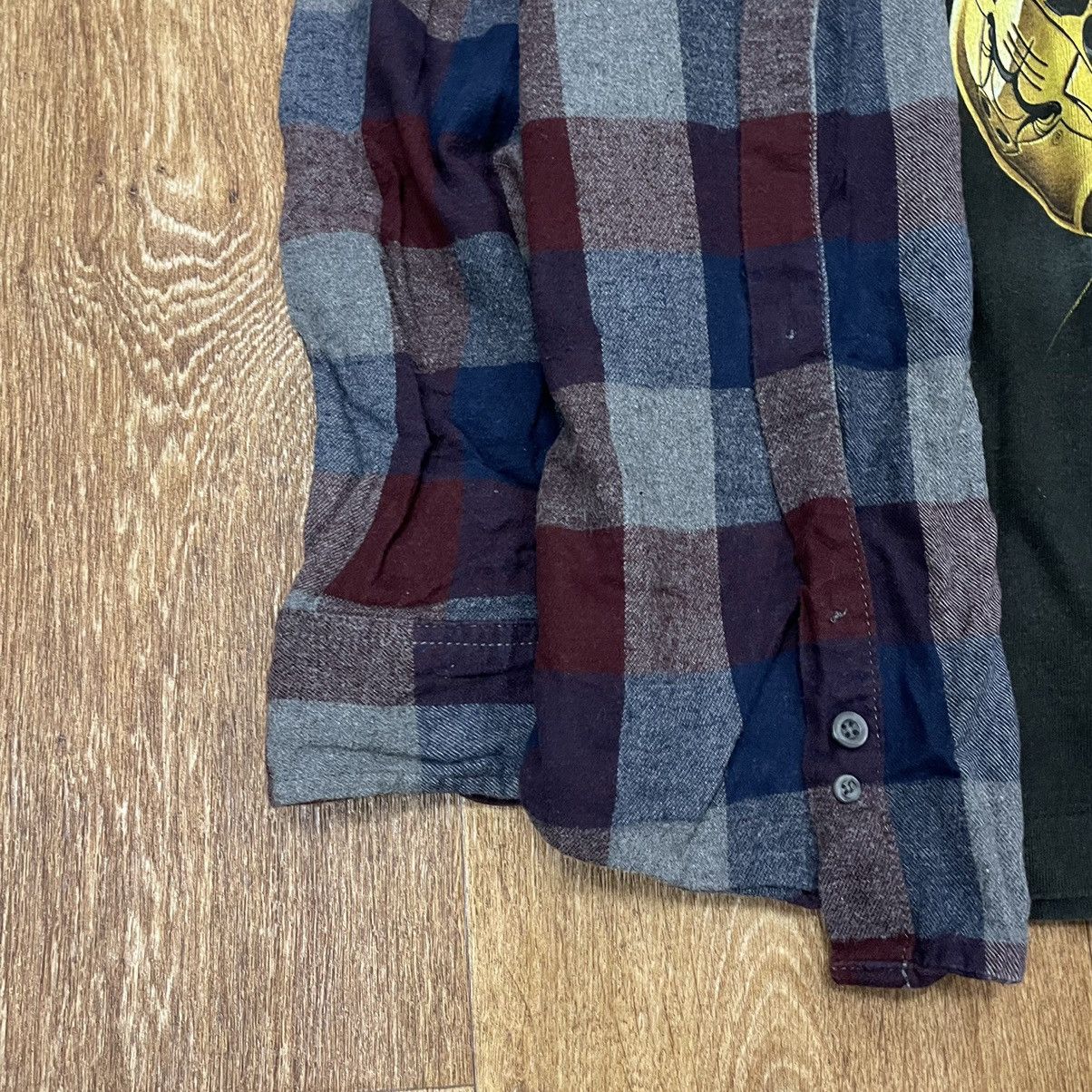 Vintage Vintage 90s Plaid Flannel Shirt Grunge Oversized Streetwear Size US XL / EU 56 / 4 - 3 Thumbnail