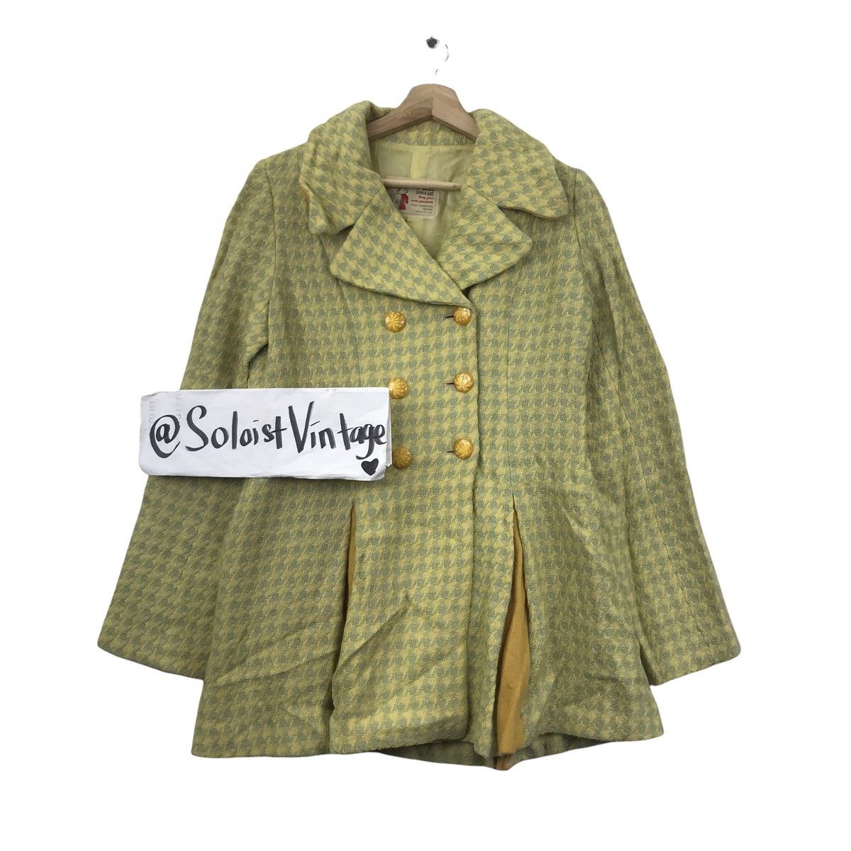 Vintage BETTY’S BLUE SHINJI ABE Japanese Brand Check Tartan Coat Size US S / EU 44-46 / 1 - 1 Thumbnail