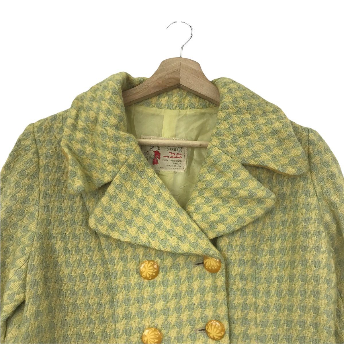Vintage BETTY’S BLUE SHINJI ABE Japanese Brand Check Tartan Coat Size US S / EU 44-46 / 1 - 2 Thumbnail