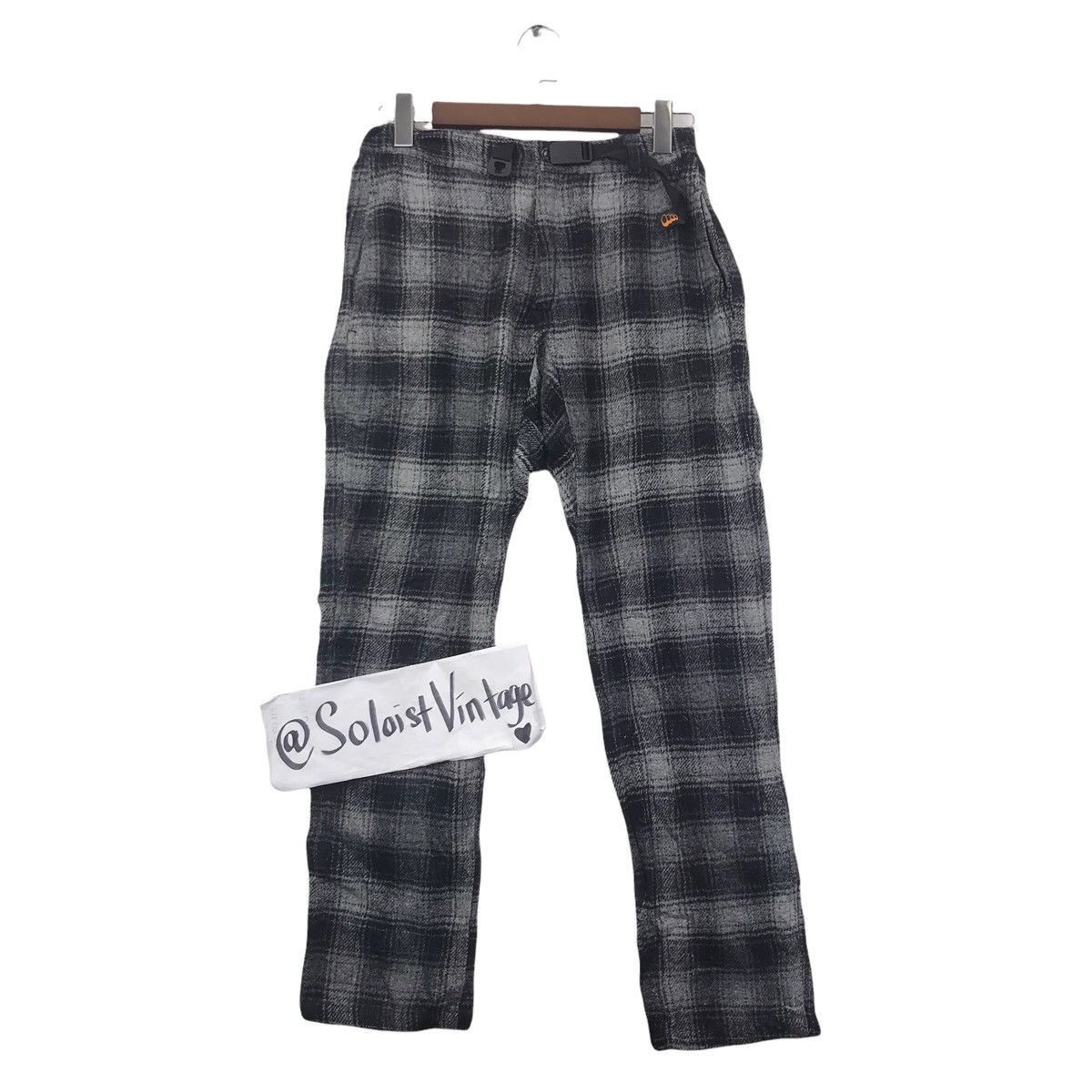 Japanese Brand ROKX Japanese Brand Tartan Check Heavy Wool Trousers Pant Size US 26 / EU 42 - 1 Thumbnail