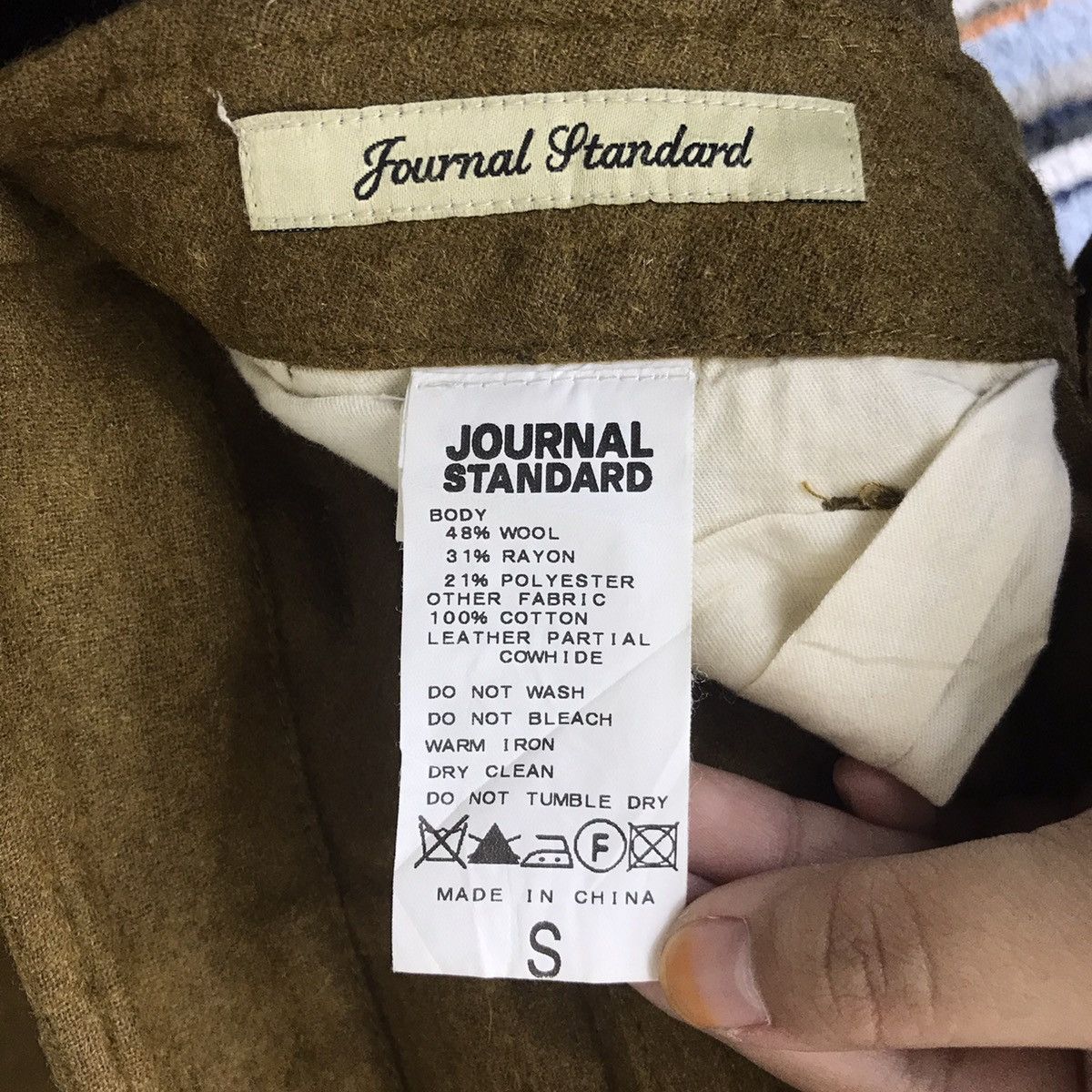 Journal Standard JOURNAL STANDARD Japanese Brand Wool Trousers Pant Size US 31 - 4 Thumbnail