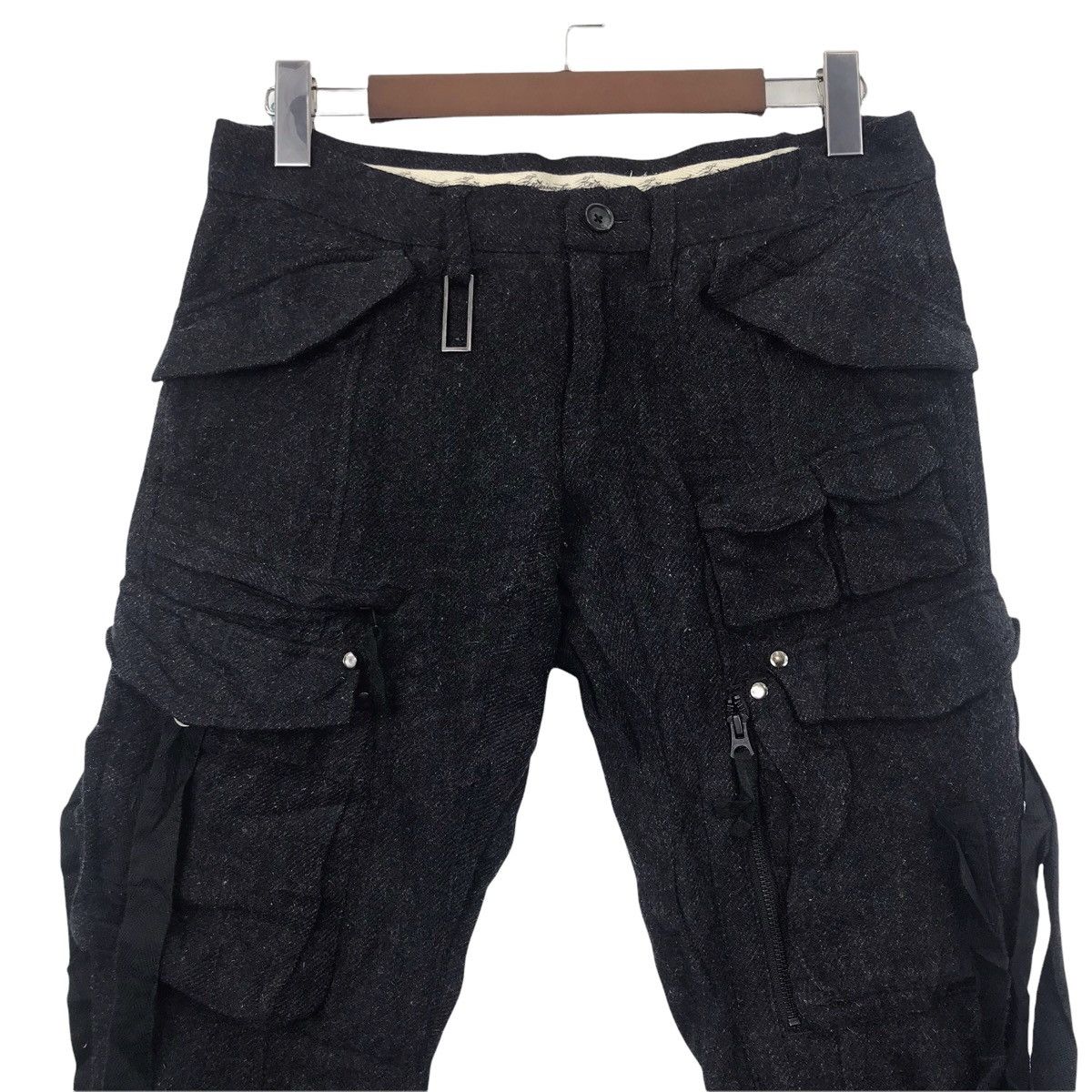 Tornado Mart TORNADO MART Flared Punk Bondage Japan Brand Wool Trousers Size US 32 / EU 48 - 2 Thumbnail