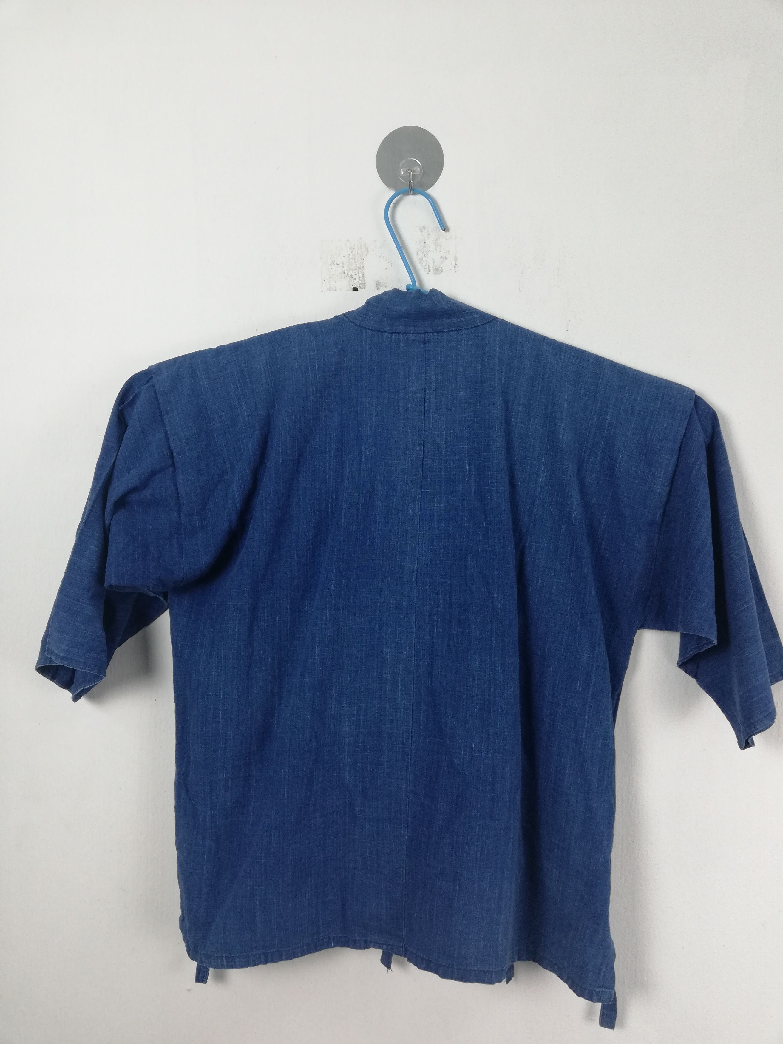 Indigo × Japanese Brand 💥Japanese Traditional Kimono Indigo Vintage💥 #0144 Size US XL / EU 56 / 4 - 2 Thumbnail