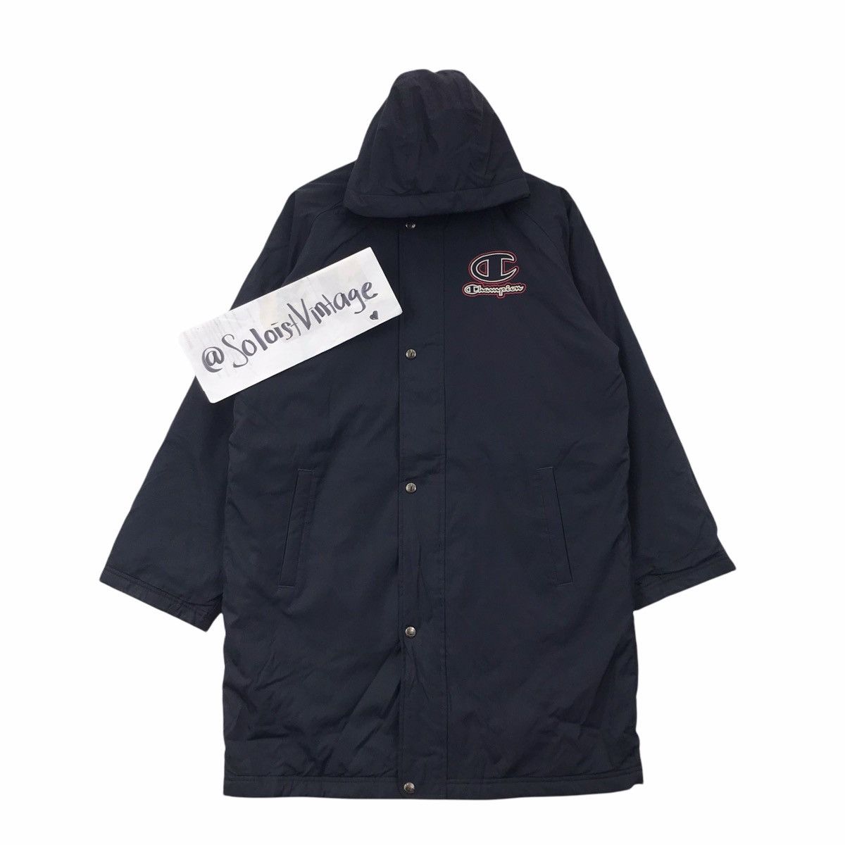 Champion Vintage CHAMPION PRODUCTS Streetwear Parka Long Jacket Size US S / EU 44-46 / 1 - 1 Thumbnail