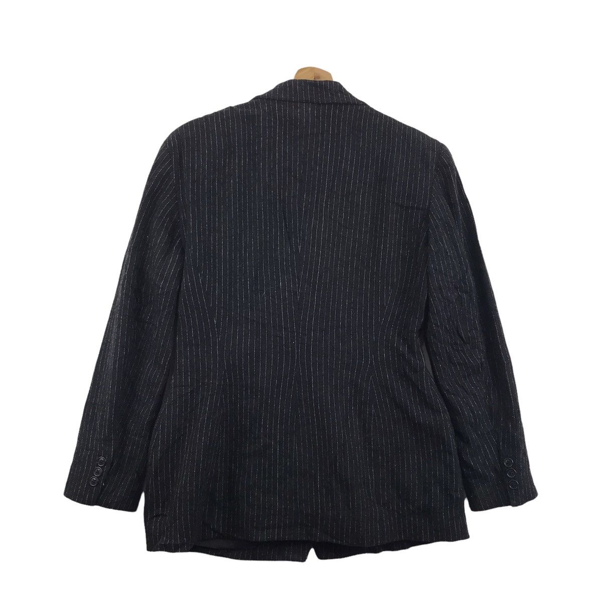 DKNY DONNA KARAN New York Stripes Black Blazer Coat Jacket