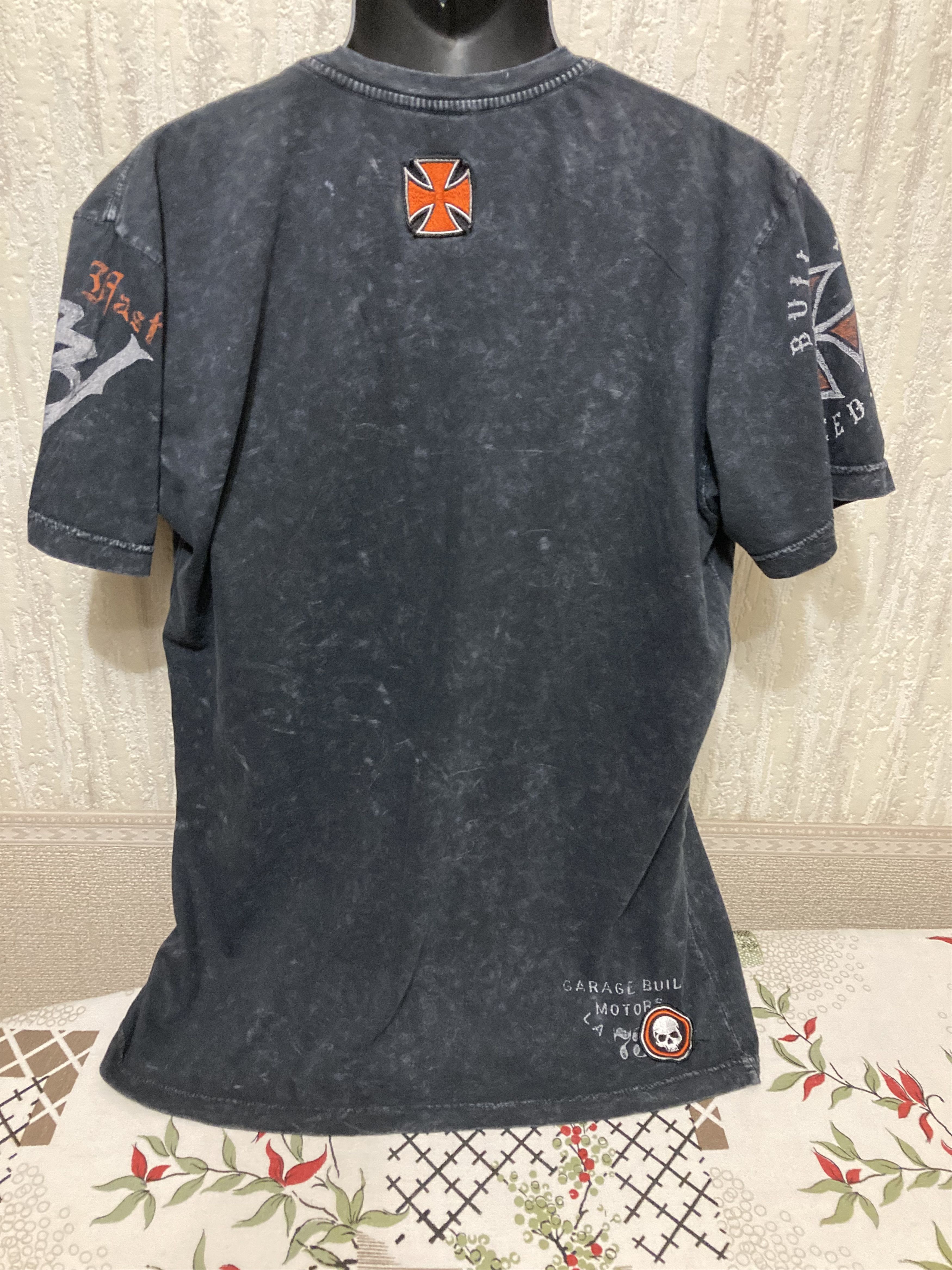 Affliction × Vintage Y2K Affliction American customs with patches Tee Size US L / EU 52-54 / 3 - 2 Thumbnail