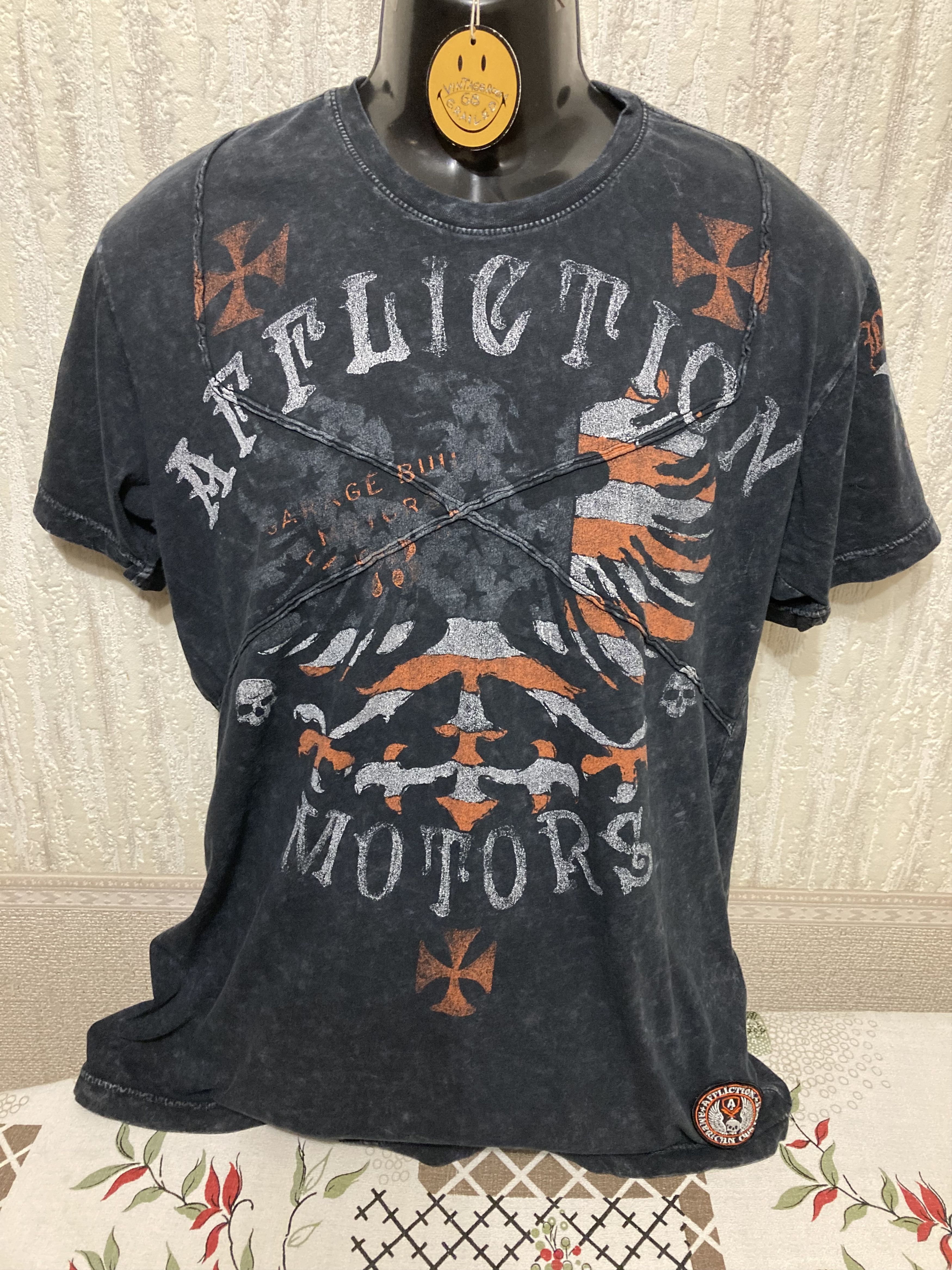 Affliction × Vintage Y2K Affliction American customs with patches Tee Size US L / EU 52-54 / 3 - 1 Thumbnail