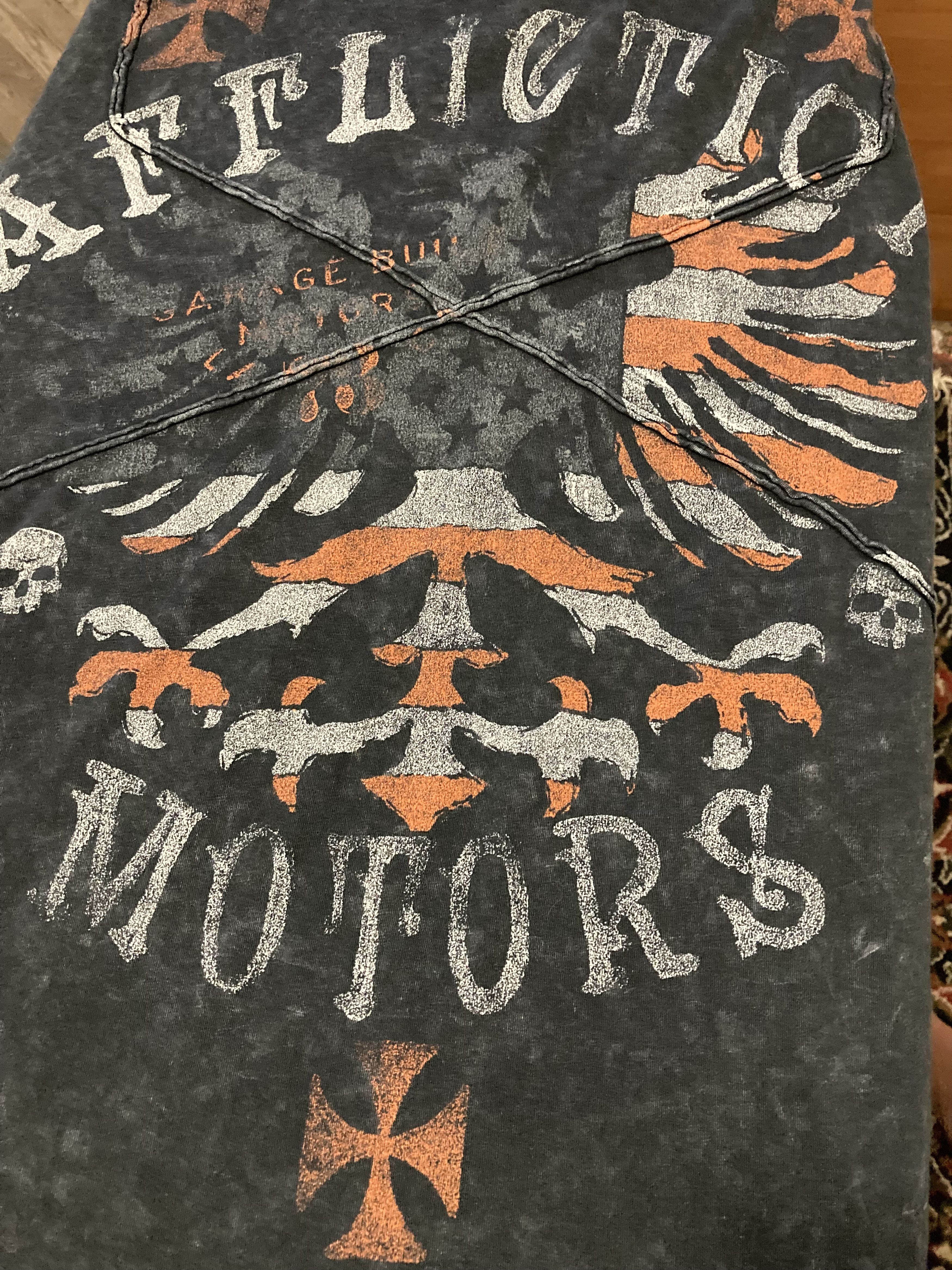 Affliction × Vintage Y2K Affliction American customs with patches Tee Size US L / EU 52-54 / 3 - 5 Thumbnail