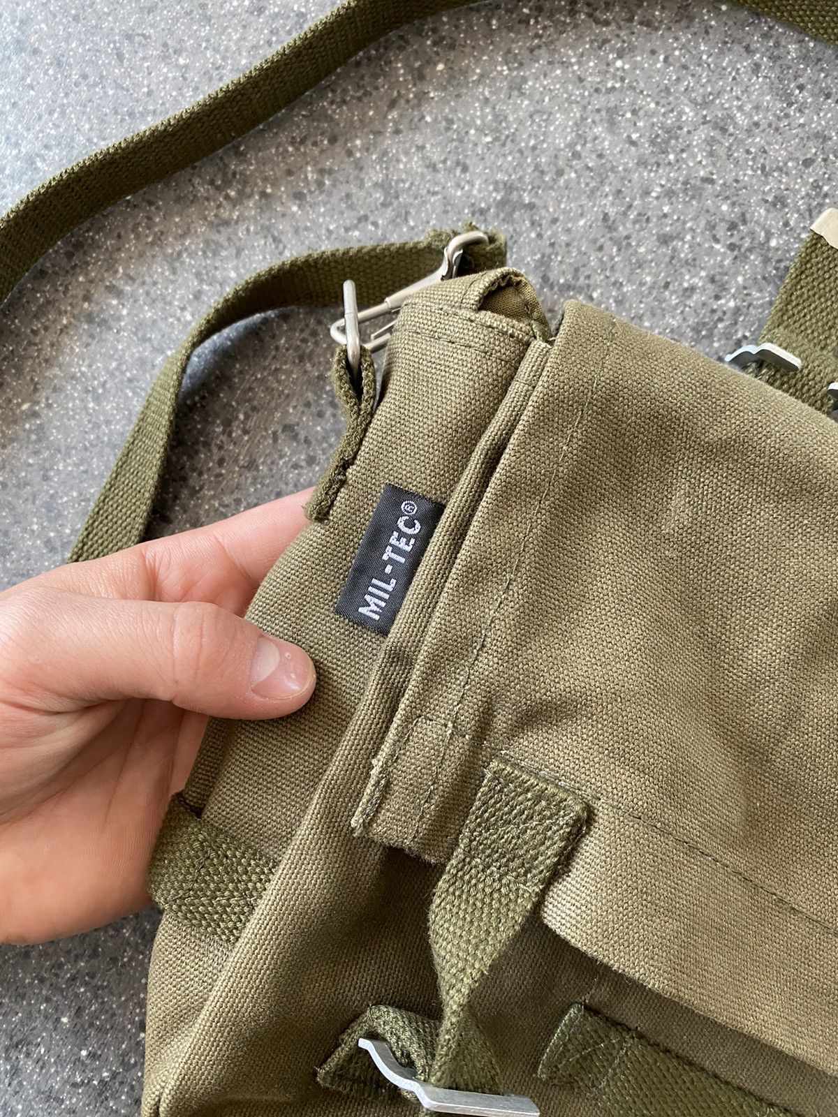 Vintage Vintage Military Style Messenger Olive Bag Size ONE SIZE - 2 Thumbnail