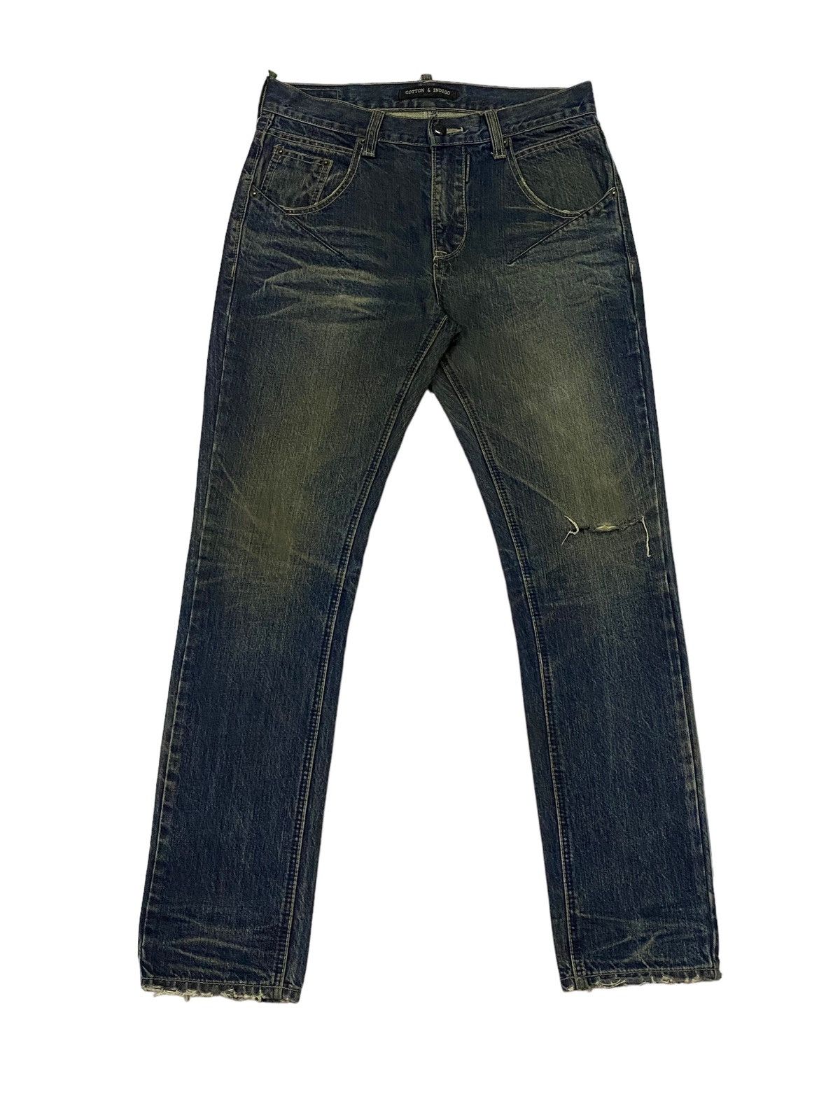 Japanese Brand × Undercover Costume X Undercover Ripped Distressed Denim Pants Size US 31 - 2 Thumbnail