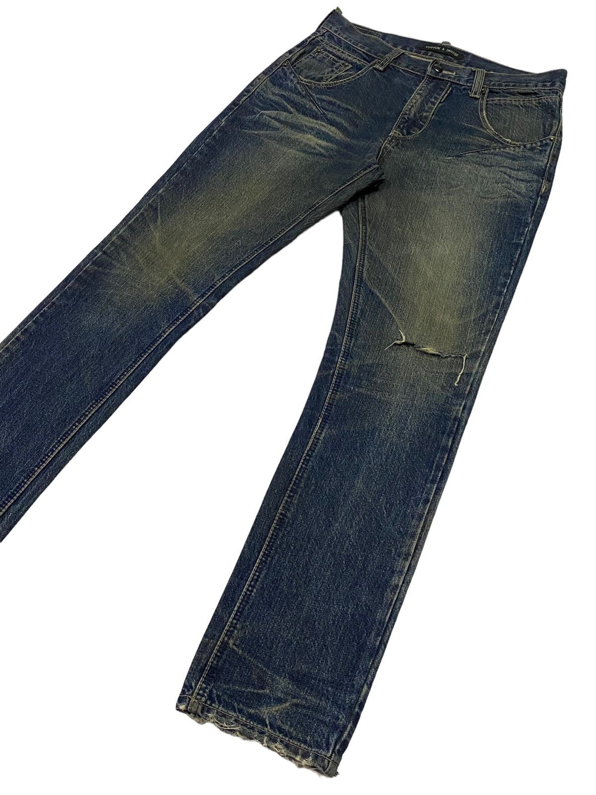 Japanese Brand × Undercover Costume X Undercover Ripped Distressed Denim Pants Size US 31 - 22 Thumbnail