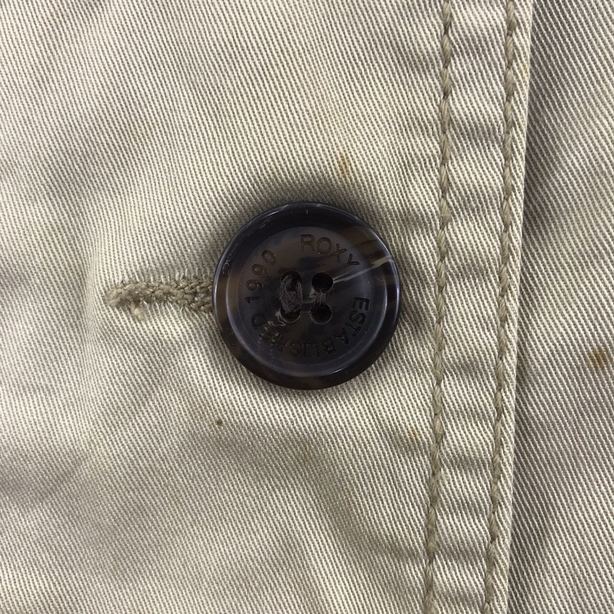 Quiksilver × Vintage ROXY QUIKSILVER SURFWEAR Surf Surfing Beige Parka Jacket Size US M / EU 48-50 / 2 - 4 Thumbnail