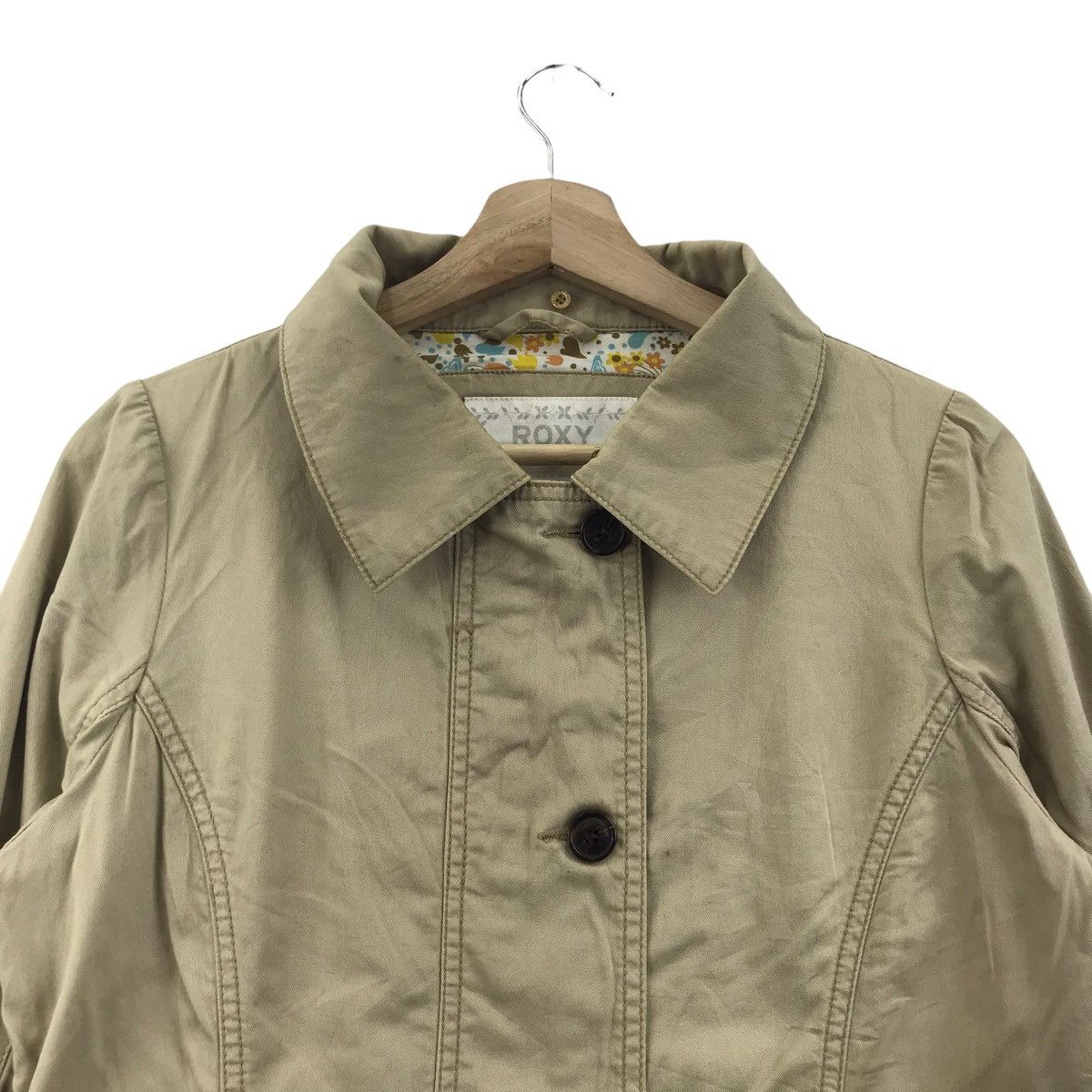Quiksilver × Vintage ROXY QUIKSILVER SURFWEAR Surf Surfing Beige Parka Jacket Size US M / EU 48-50 / 2 - 2 Thumbnail