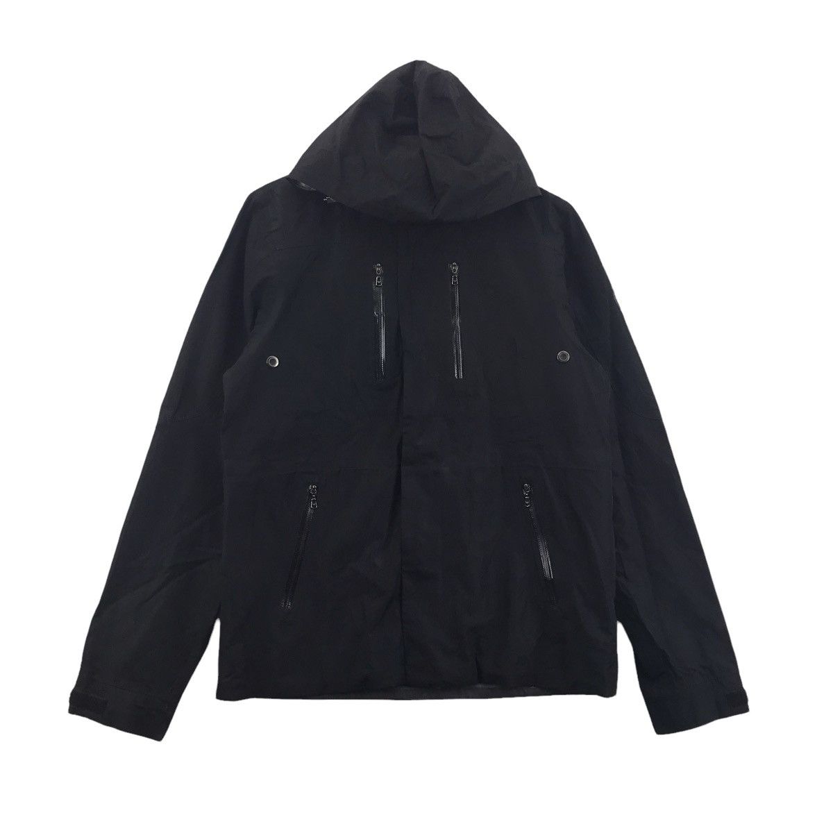 Emporio Armani EMPORIO ARMANI EA7 Full Zipper Black Hooded Jacket Size US M / EU 48-50 / 2 - 1 Thumbnail
