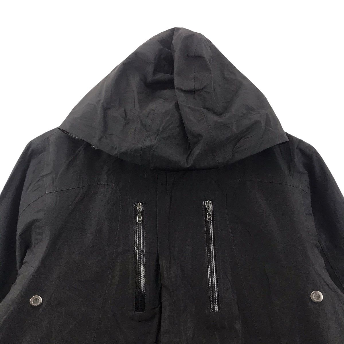 Emporio Armani EMPORIO ARMANI EA7 Full Zipper Black Hooded Jacket Size US M / EU 48-50 / 2 - 2 Thumbnail