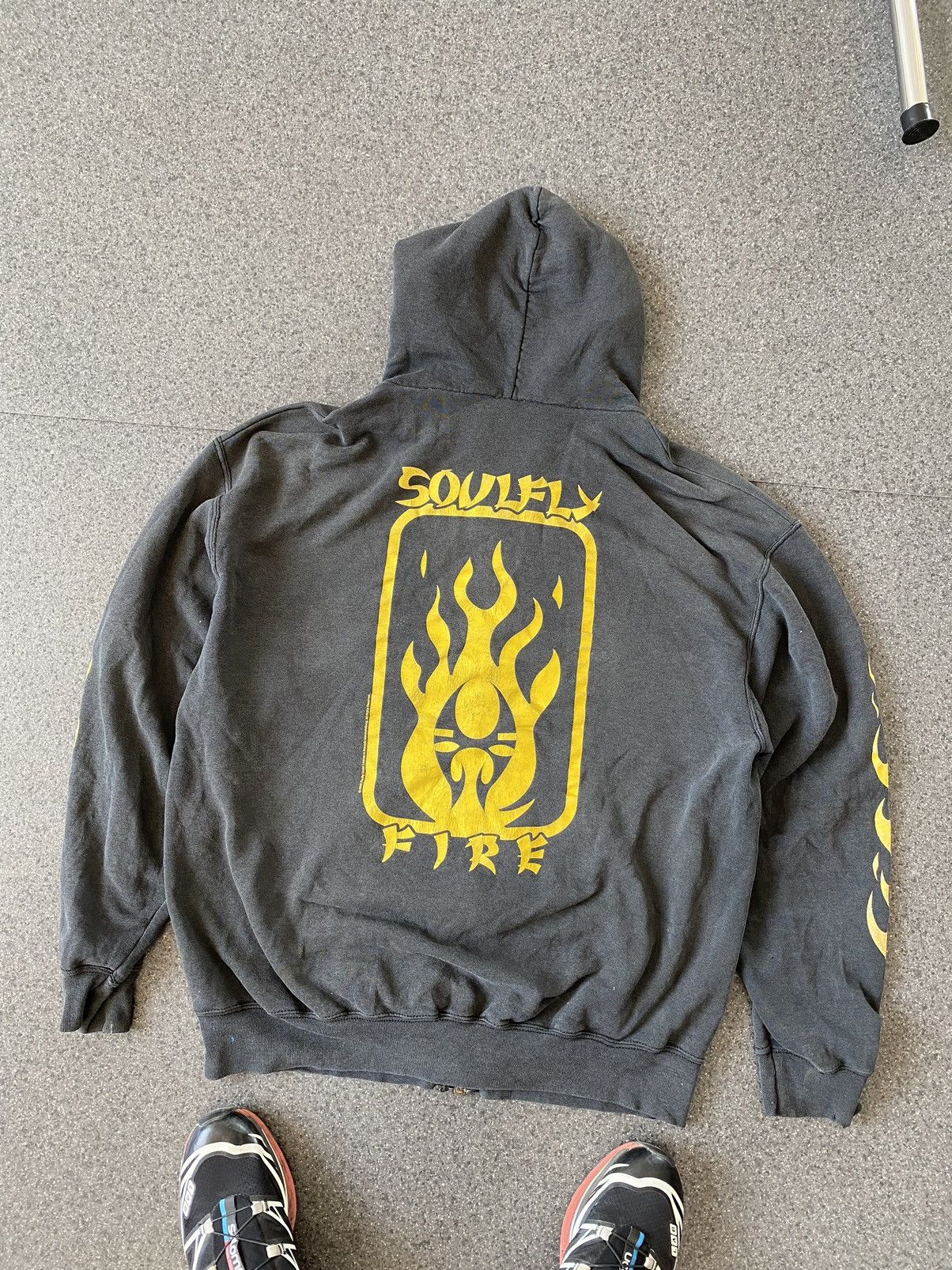 Band Tees Vintage Soul Fly Fire Distressed Over Size Zip Hoodie Size US XL / EU 56 / 4 - 2 Thumbnail