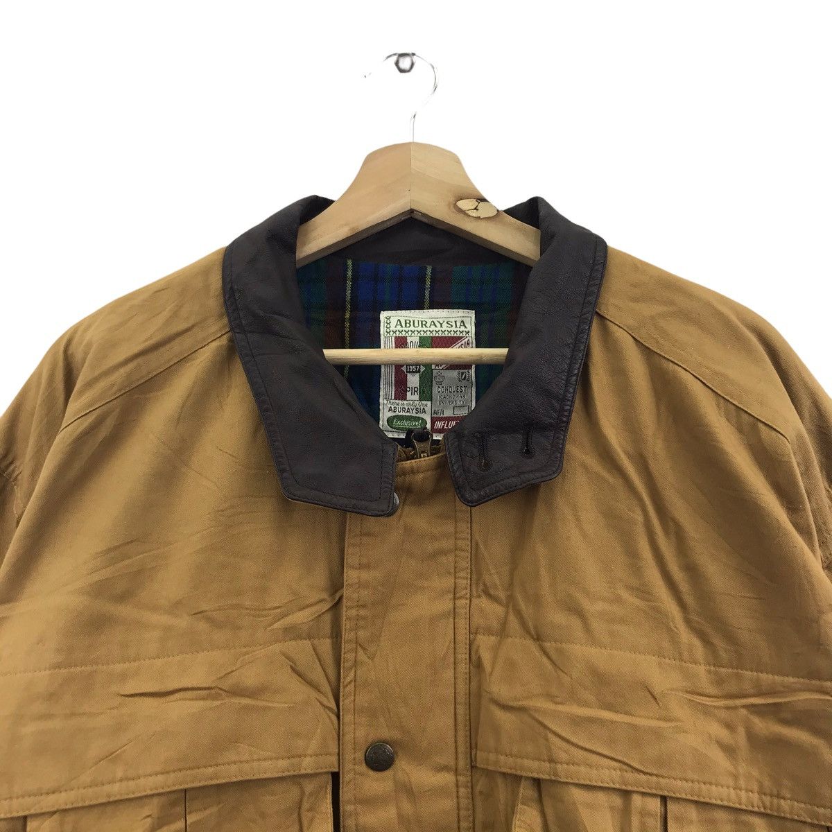 Vintage ABURAYSIA Leather Hunting Parka Outdoor Fishing Jacket Size US XXL / EU 58 / 5 - 2 Thumbnail